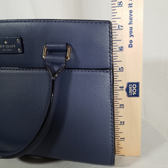 Kate Spade Navy Leather Handbags with Zipper Closure - Picture 8 of 8